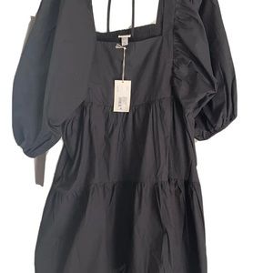 a new day - Short Puff Sleeve Dress